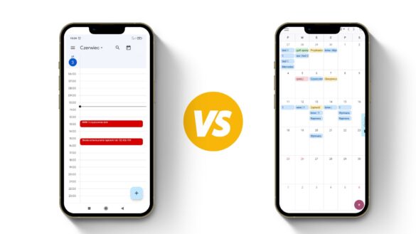 Kalendarz Autonova versus kalendarz Google
